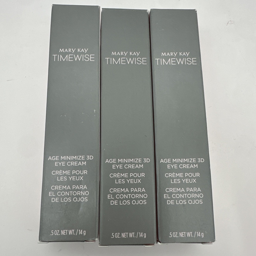 3x Mary Kay Timewise Age Minimize 3D Eye Cream 089008 Full size New in box NOS